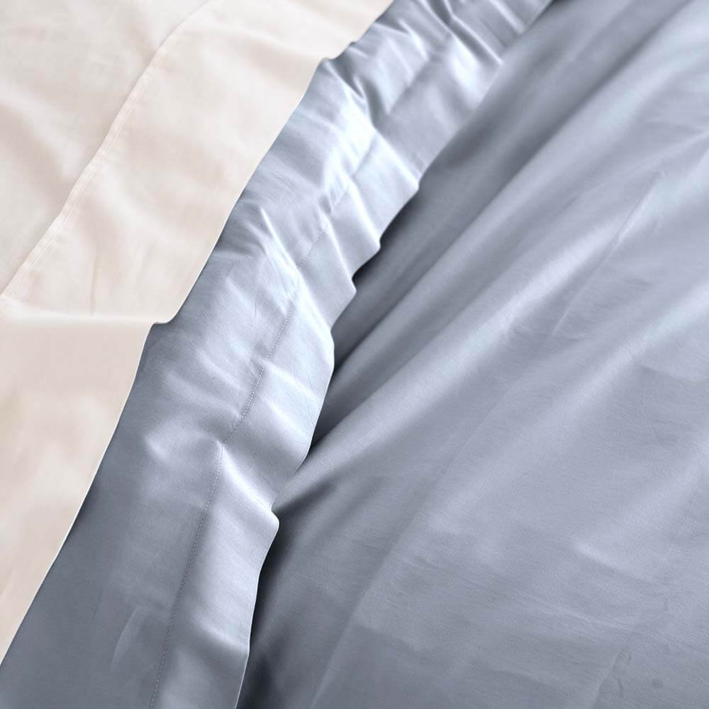 Royal Comfort Balmain 1000TC Bamboo Cotton Quilt Cover Set King Blue Fog