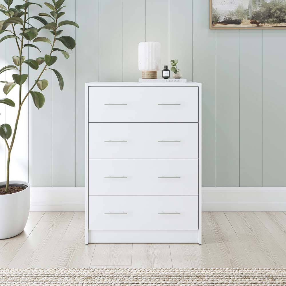 Multi-purpose 4 Draw Chest - White