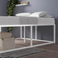 Joseph Metal High Bed Base White Queen