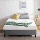 Keenan Fabric Ensemble Bed Base Dark Grey Queen