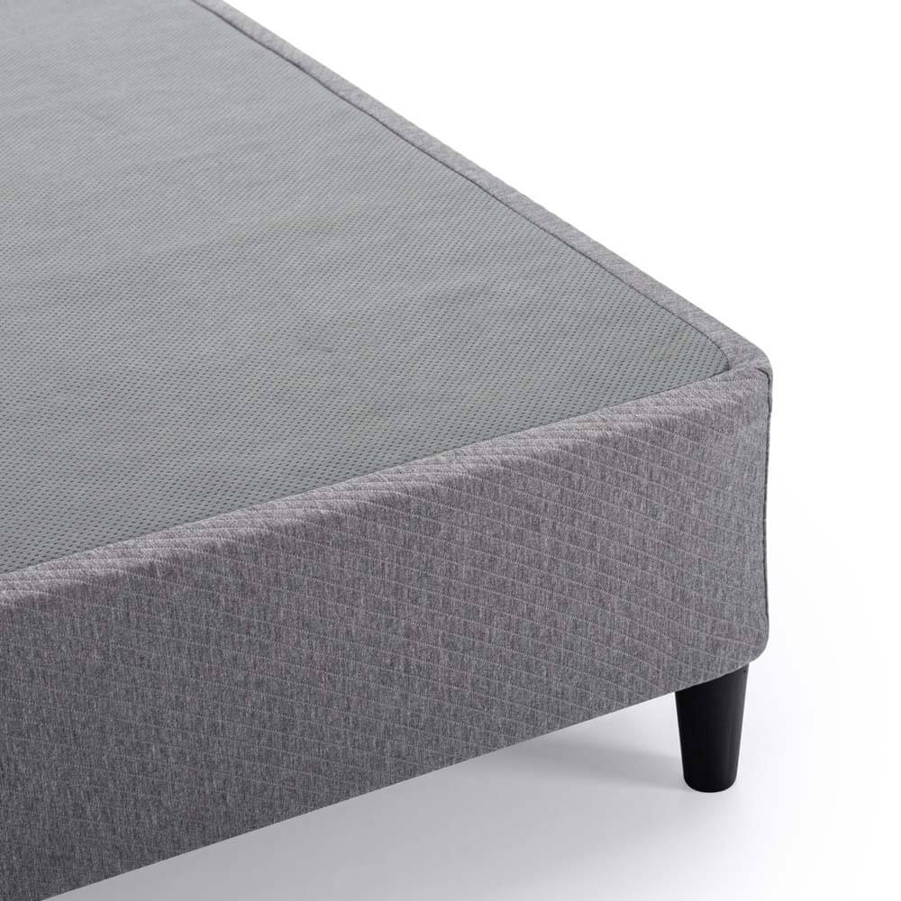 Keenan Fabric Ensemble Bed Base Dark Grey Queen