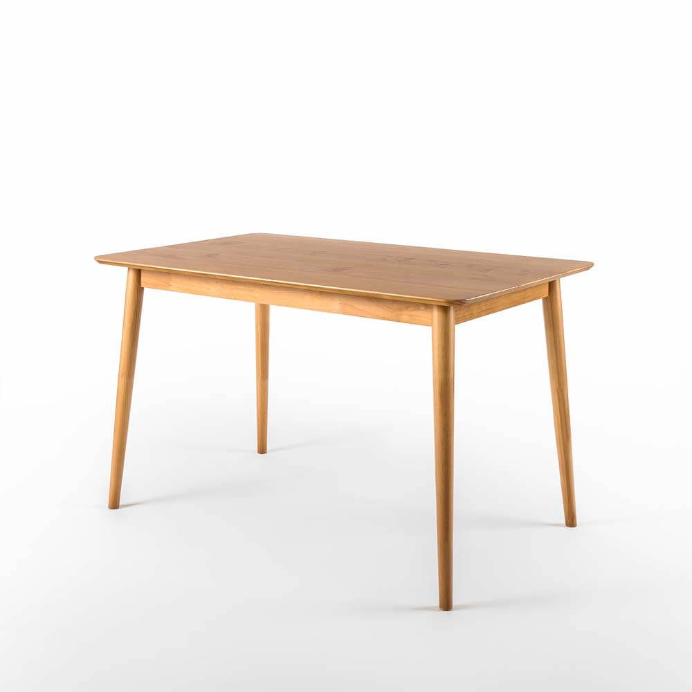 Jen Solid Wood Dining Table Natural