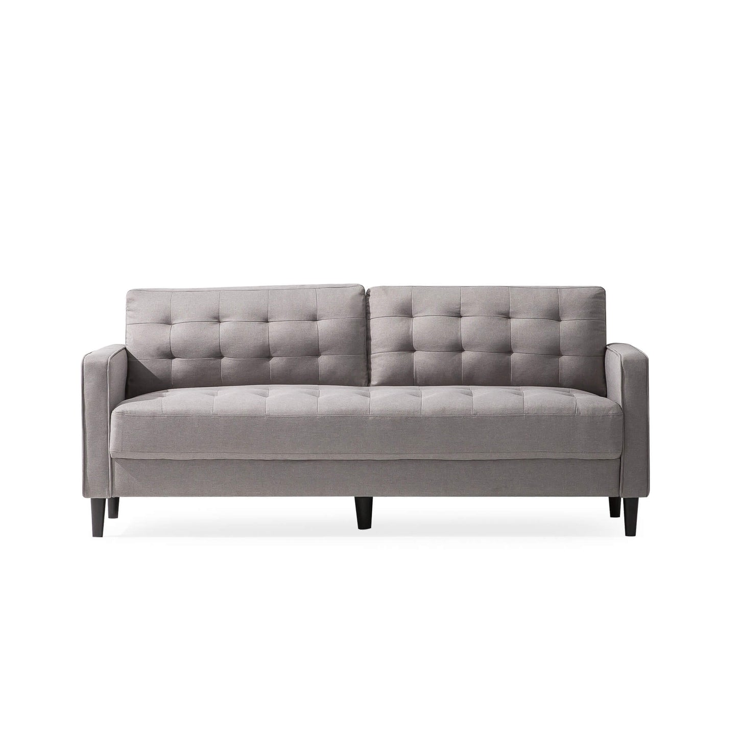 Mid-Century 3-Seat Sofa Grey