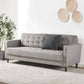 Benton Mid Century 3 Seater Sofa Soft Grey