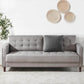 Benton Mid Century 3 Seater Sofa Soft Grey