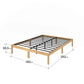 12in Bamboo Black Bed Frame King