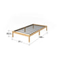 12in Bamboo Black Bed Frame Single