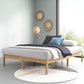 12in Bamboo Black Bed Frame Queen