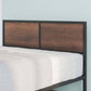 Mory Metal and Wood Bed Frame Queen