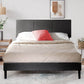 Cambril Fabric Bed Frame Dark Grey Double