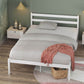 Robin Bamboo White Bed Frame Single