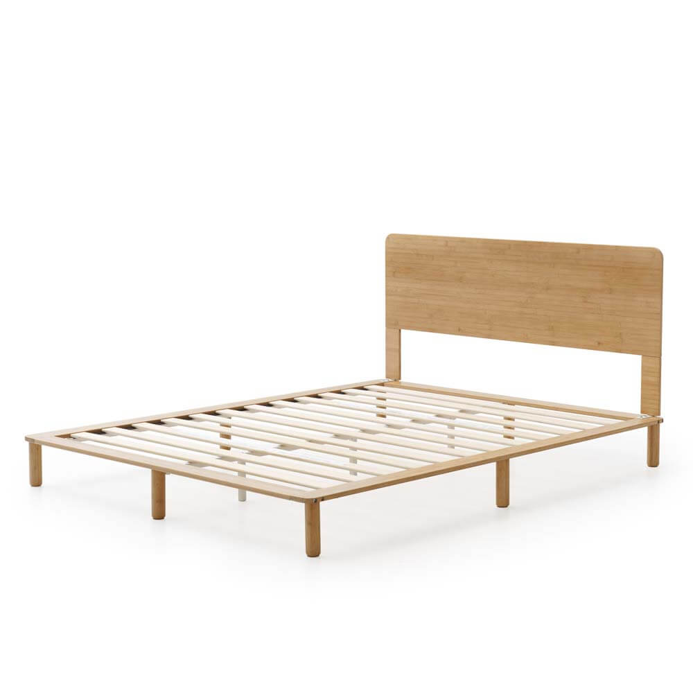 Arden Bamboo Wood Bed Frame Natural Double