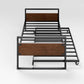 Suzanne Ironline Bamboo Wood and Metal Daybed and Trundle Black