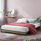 Suzanne Ironline Bamboo Wood and Metal Low Bed Base Black Single