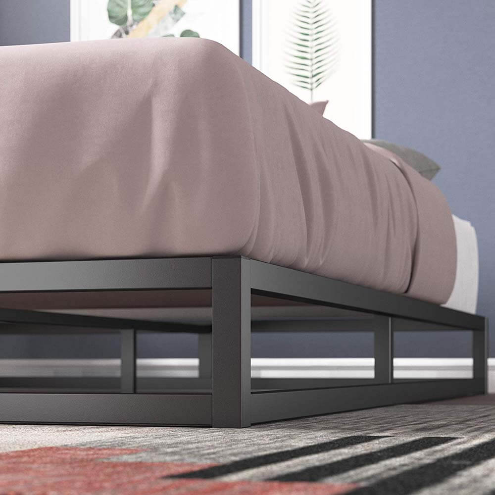 Joseph Metal Low Bed Base Black Double