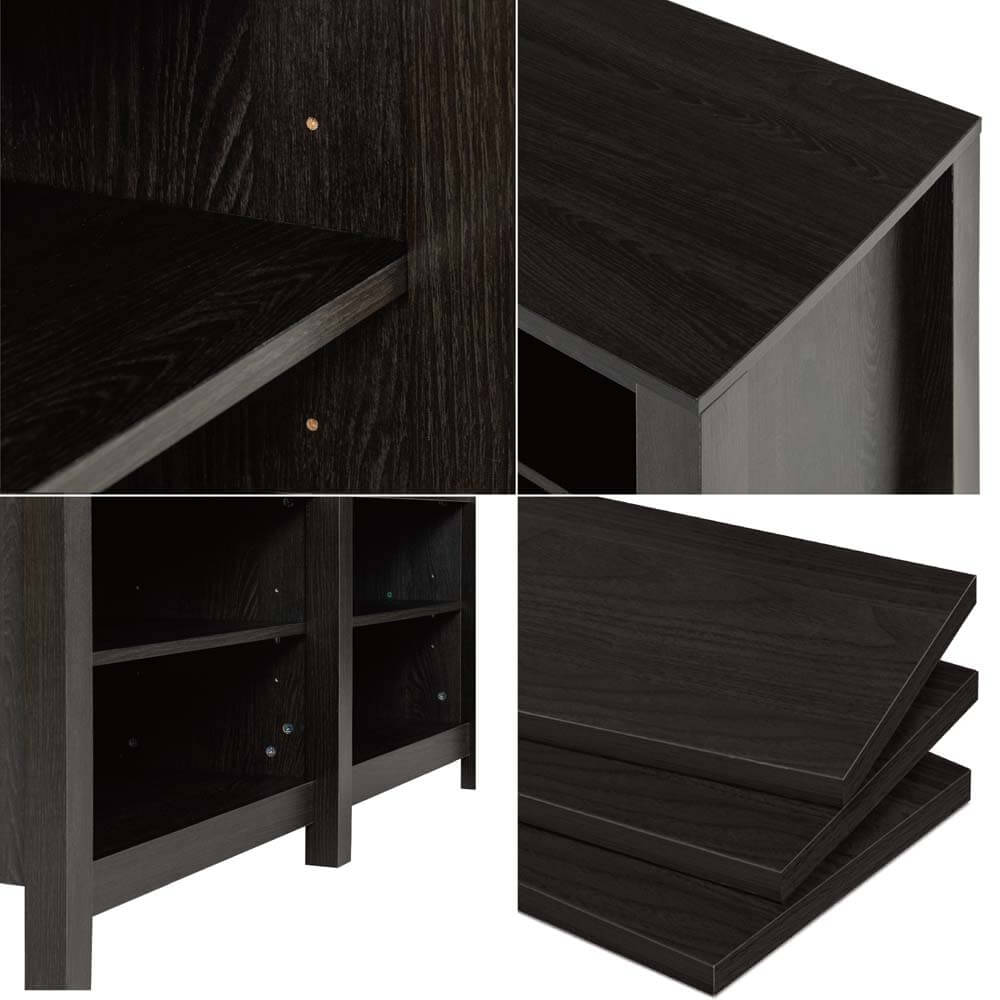 Camden TV Cabinet Entertainment Unit Stand Dark Brown