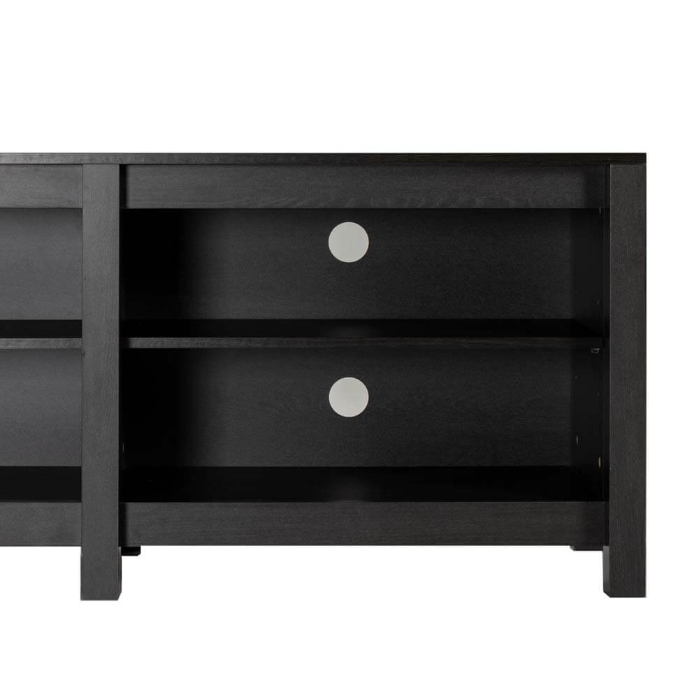 Camden TV Cabinet Entertainment Unit Stand Dark Brown