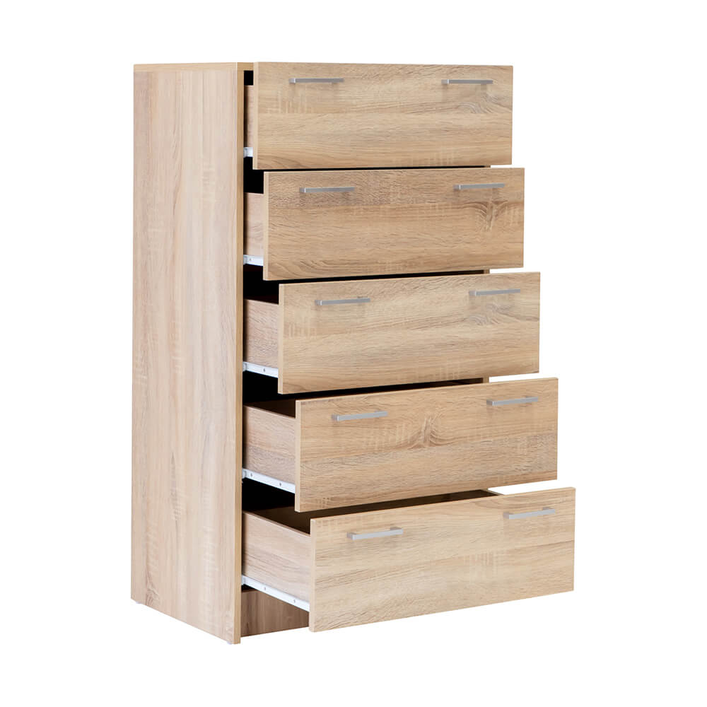 Tribecca 5 Drawer Chest Light Sonoma Oak