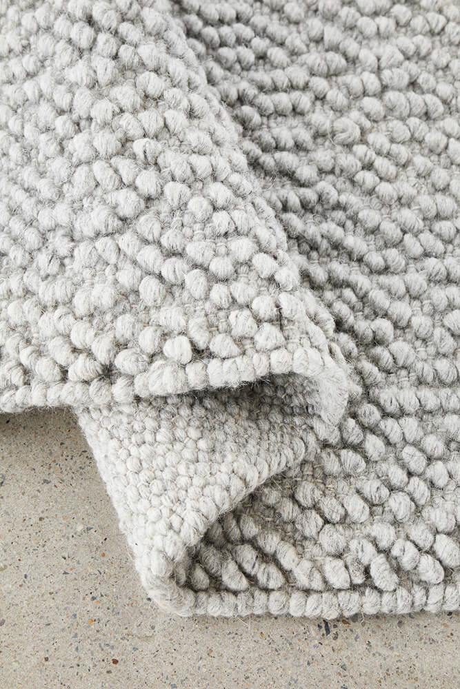 Boucle Grey Rug 320 x 230 CM