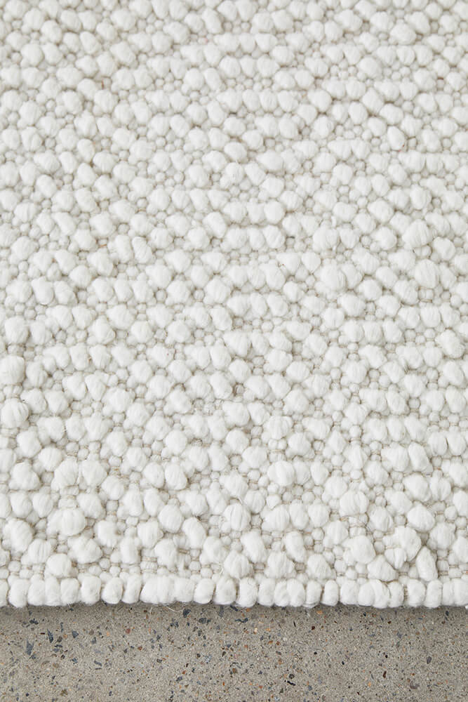 Boucle White Rug 320 x 230 CM