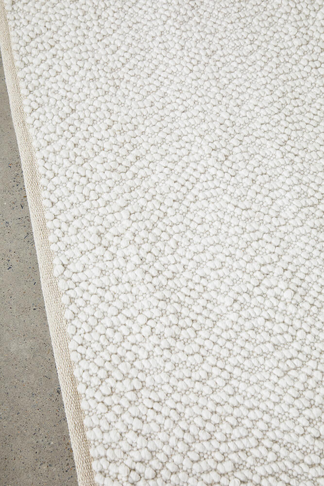 Boucle White Rug 320 x 230 CM