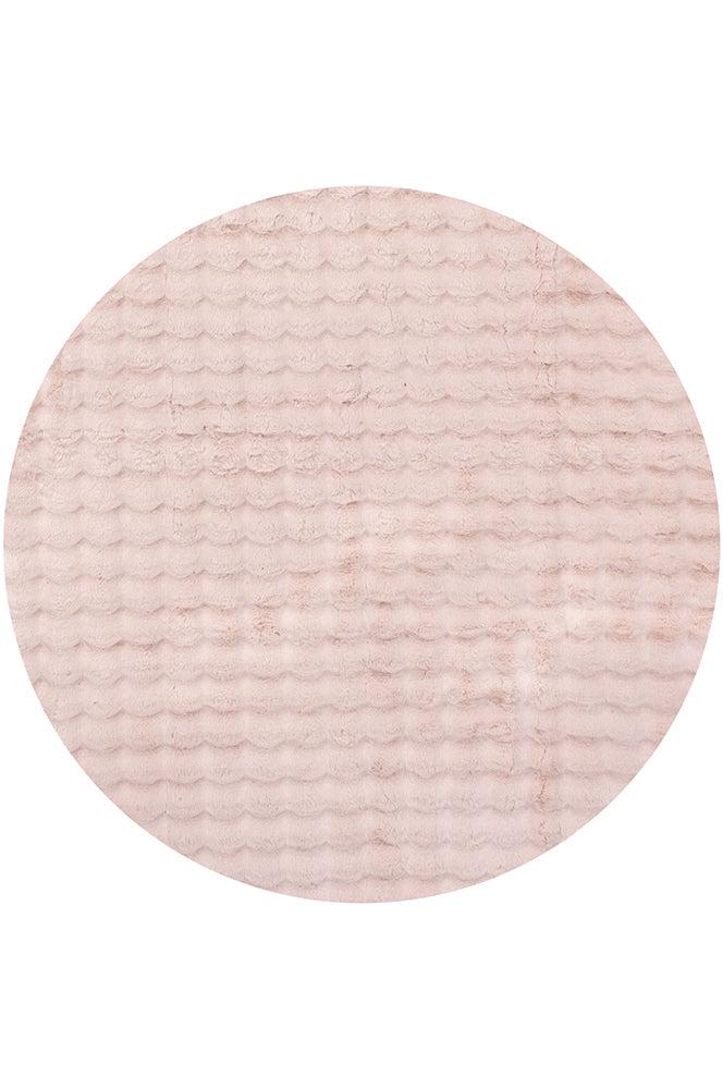 Bubble Washable Rug Blush 100 x 100 CM