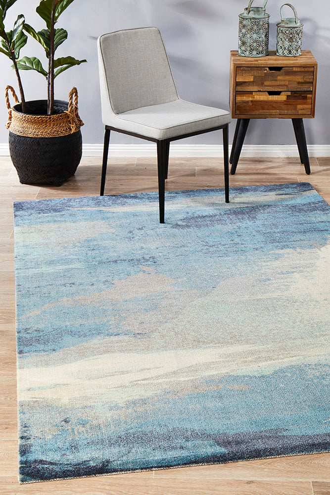 City 563 Blue Rug 220x150cm