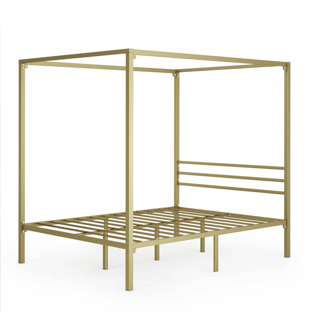 Patricia Canopy Bed Frame Gold Queen