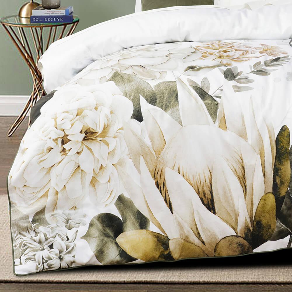 Giselle Queen White Quilt Cover Set