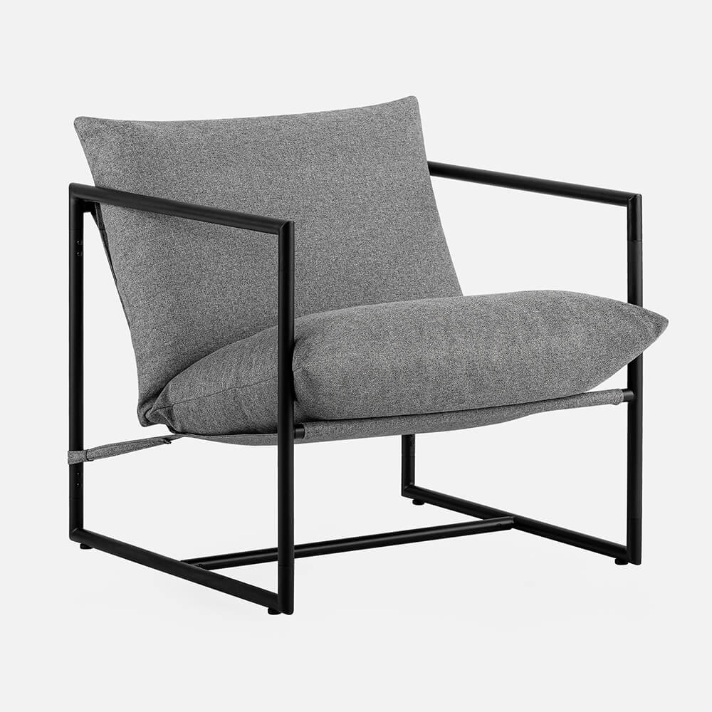 Laurent Arm Chair Light Grey