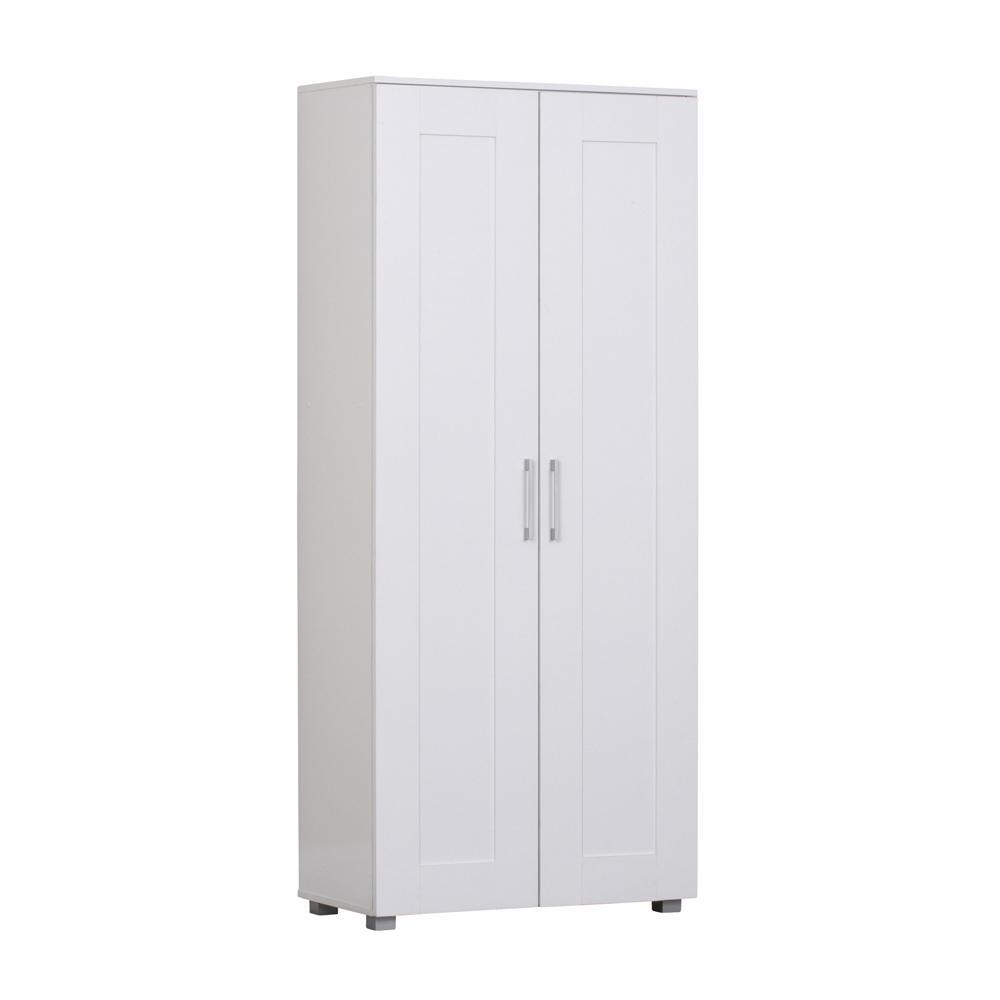 Montreal 2 Door Tall Cupboard White