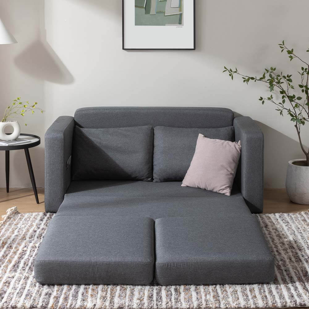 Asher Fold out Sofa Bed Grey