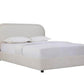 Lola Upholstered Queen Bed Frame Cream