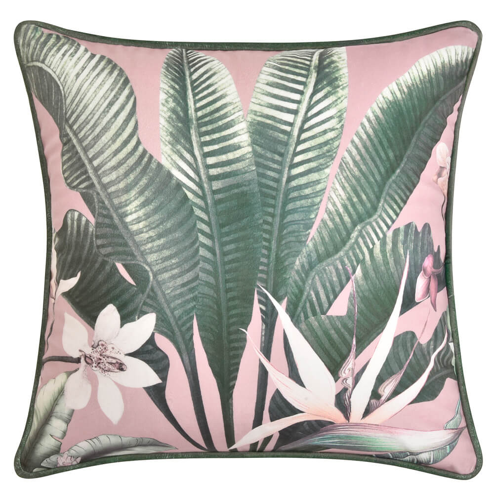 Mika Square Green Velvet Cushion