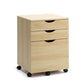 Belle Filing Cabinet Storage 3 Drawers Home Office Mobile Pedestal Oak