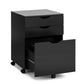 Belle Filing Cabinet Storage 3 Drawers Home Office Mobile Pedestal Black