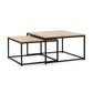 Detroit Nesting Coffee Tables Industrial (set of 2)