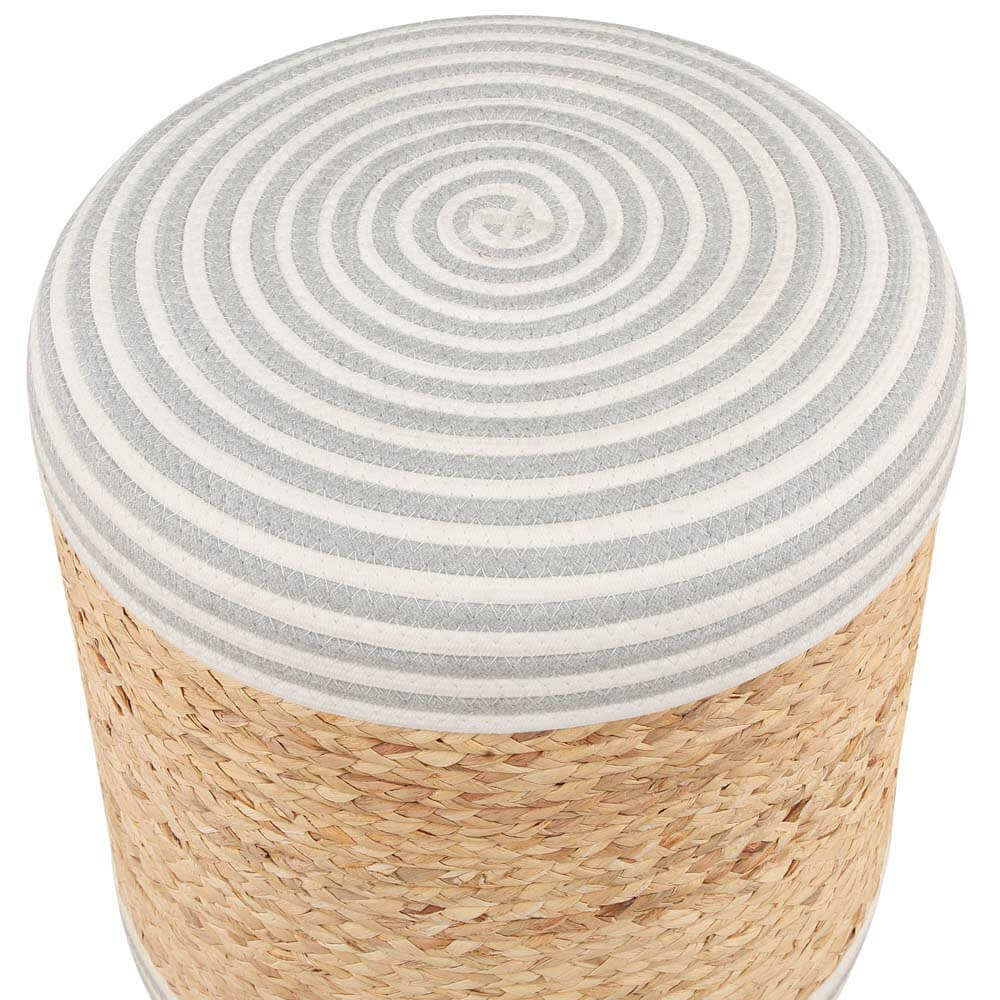 Aurora Ottoman Pouf footrest stool woven