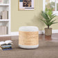 Aurora Ottoman Pouf footrest stool woven