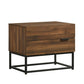 Cody Bedside Table 2 Drawer Woodgrain