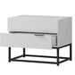 Cody Side Table 2 Drawer White