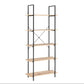 Hadley Bookshelf Display Cabinet 80cm 5 Tier Industrial Bookcase Storage Display Shelf