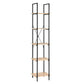 Hadley Bookshelf Display Cabinet 40cm 5 Tier Industrial Bookcase Storage Display Shelf