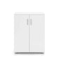 Ivy Pantry Cupboard General Storage Cabinet 2 Door 2 Tier Shelf Multipurpose White