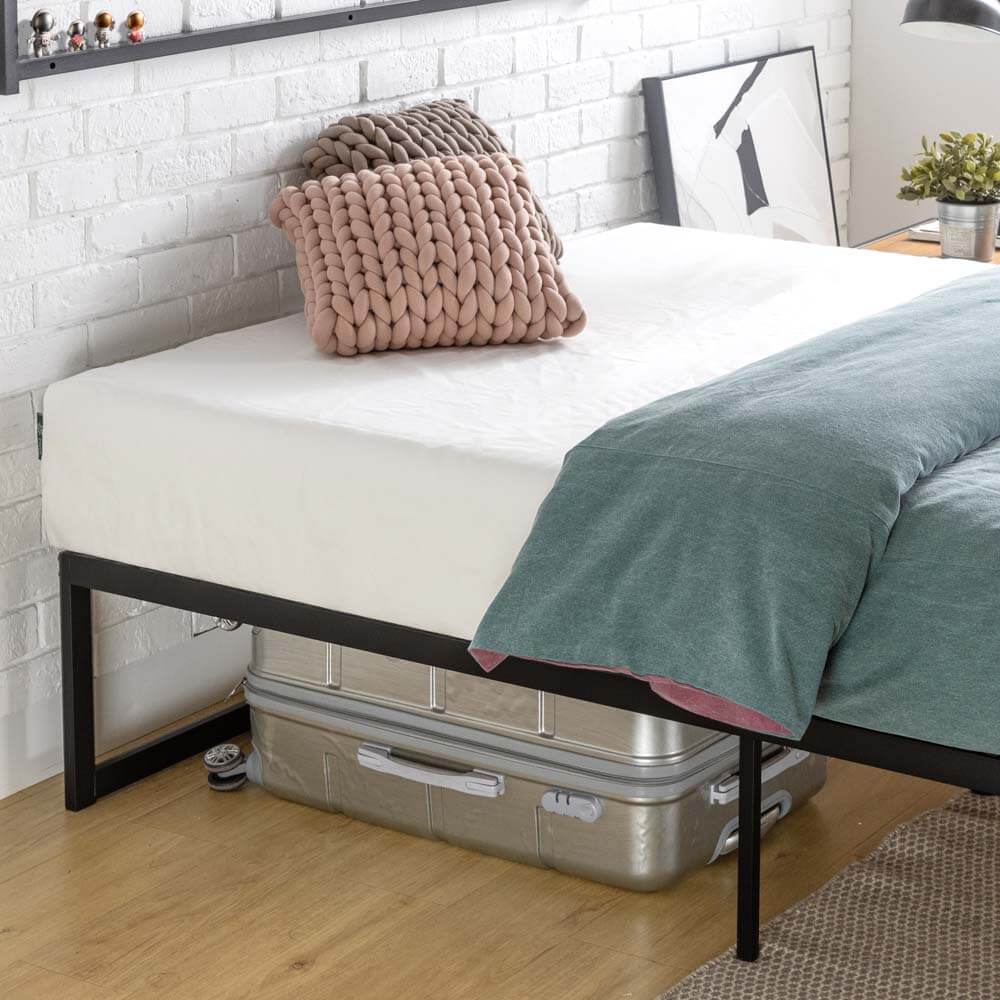 Abel Quick Lock Metal Bed Base Black King Single