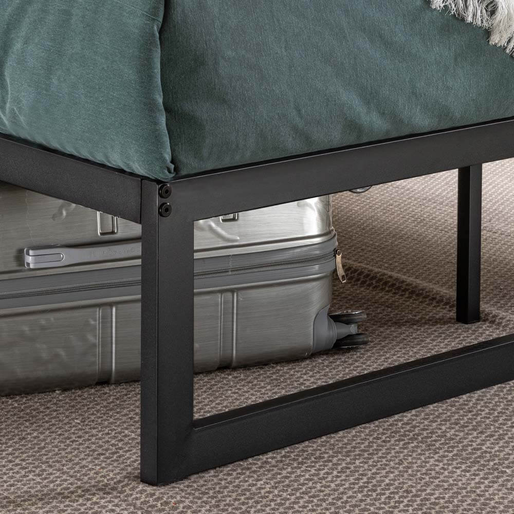 Abel Quick Lock Metal Bed Base Black Single