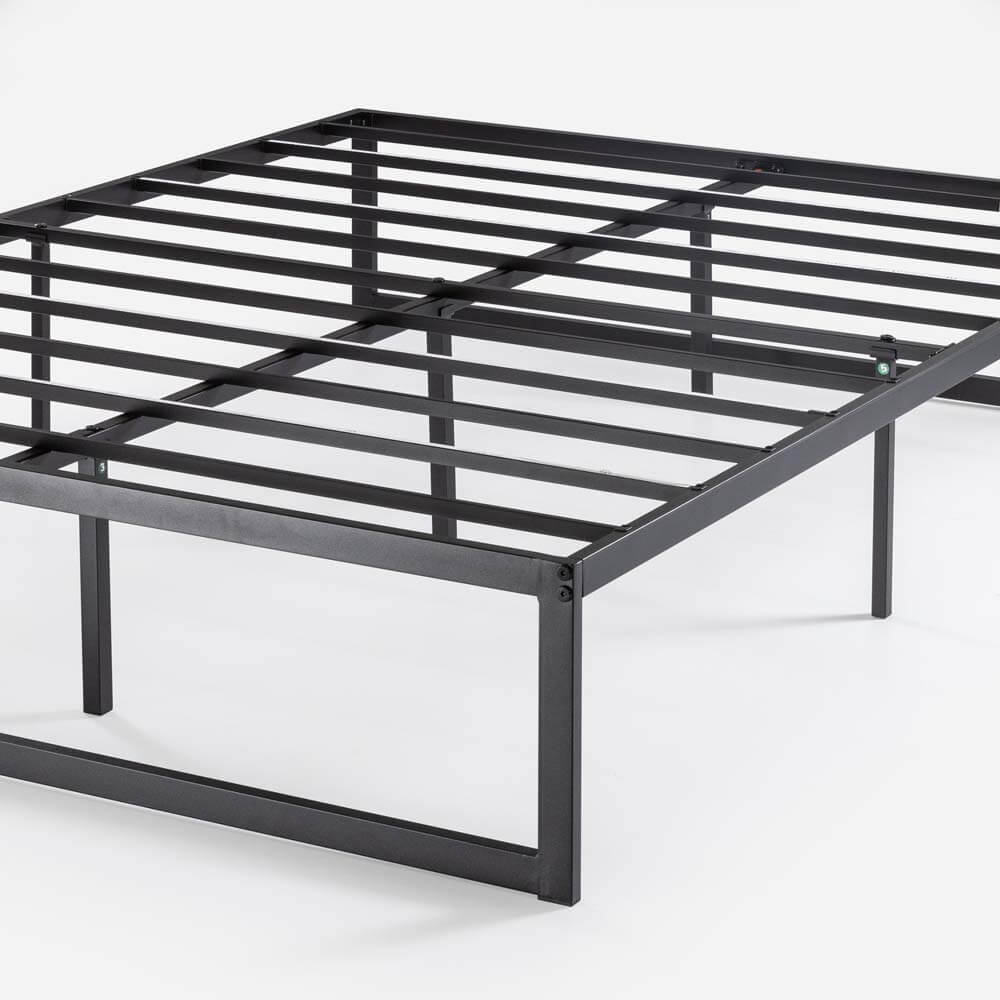 Abel Quick Lock Metal Bed Base Black King Single